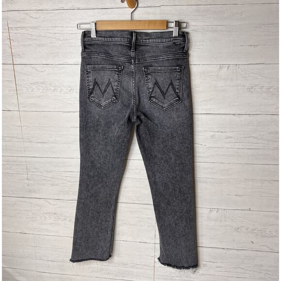 Mother Jeans Womens Size 27 Black The Insider Crop Step Away in Train Stops - Picture 15 of 16